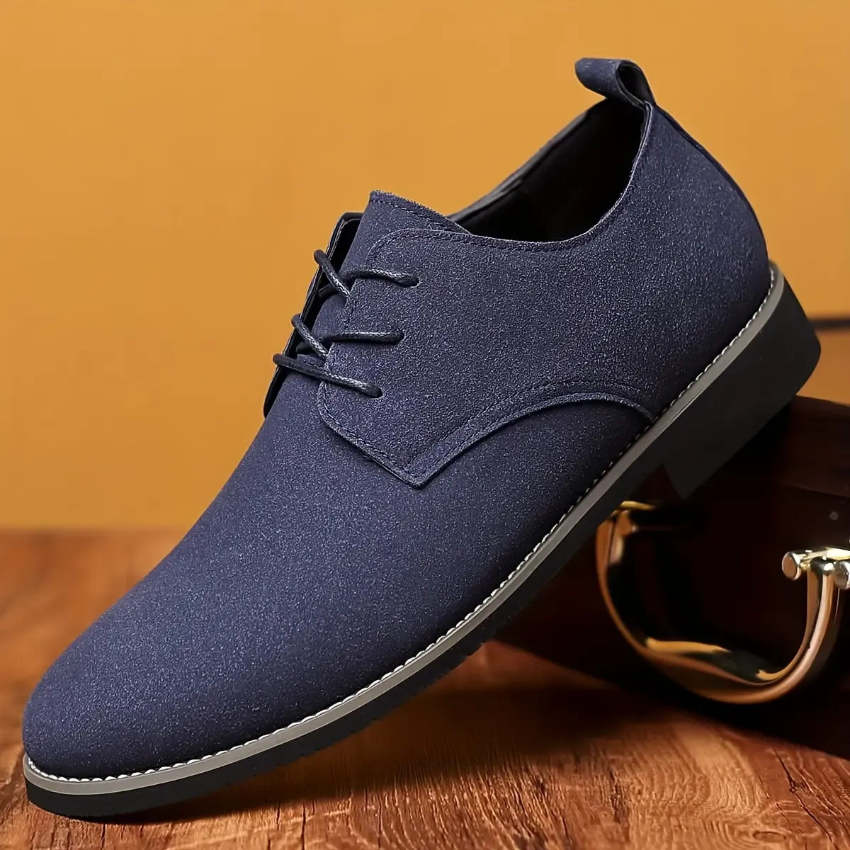 Mens Oxford Business Casual Suede Shoes - Image 6