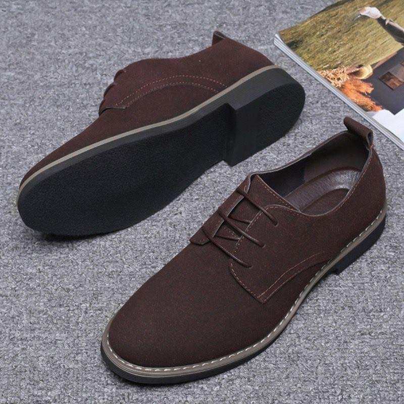 Mens Oxford Business Casual Suede Shoes - Image 21