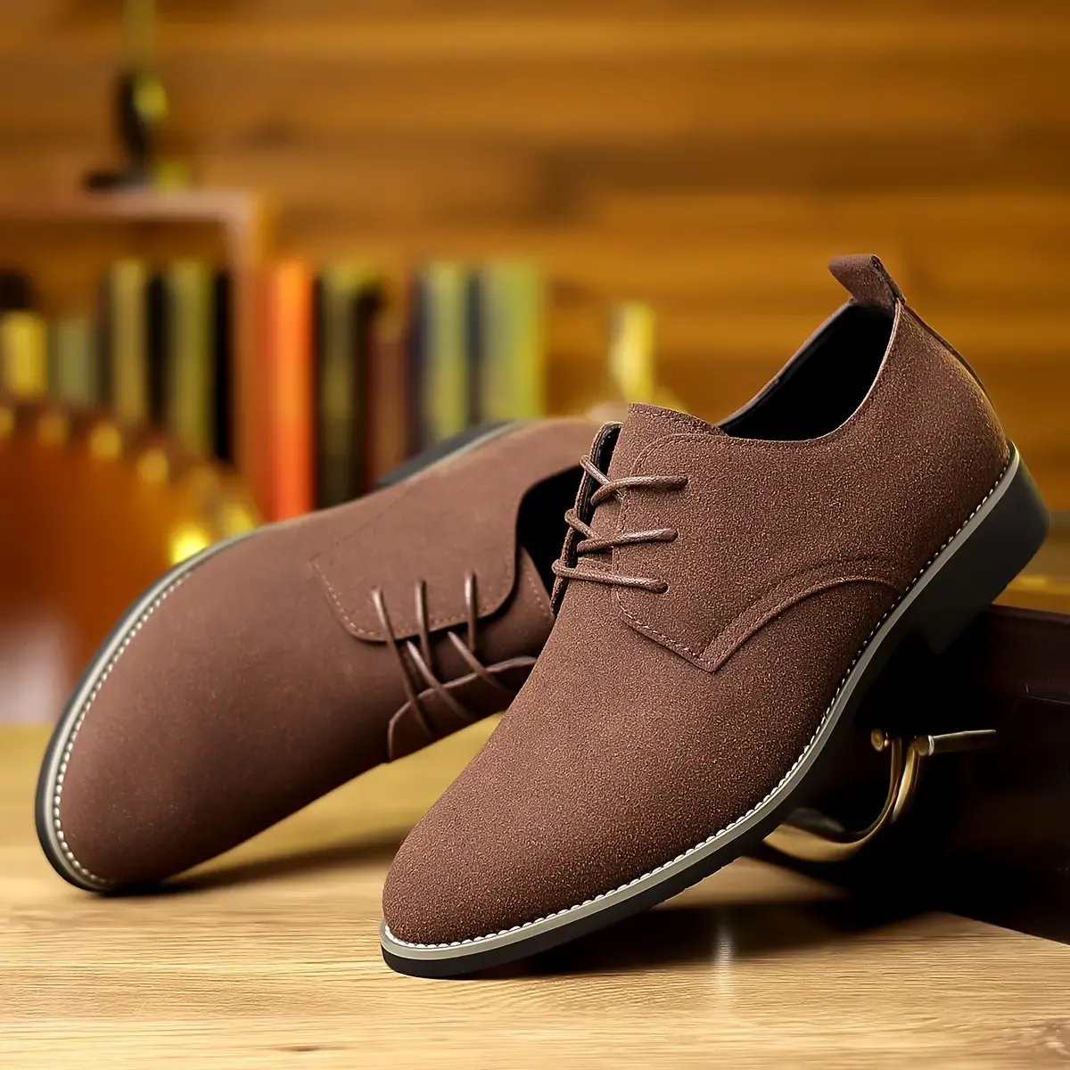 Mens Oxford Business Casual Suede Shoes - Image 16