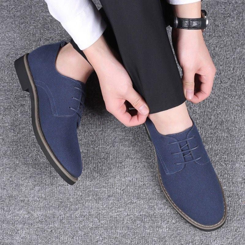 Mens Oxford Business Casual Suede Shoes - Image 13