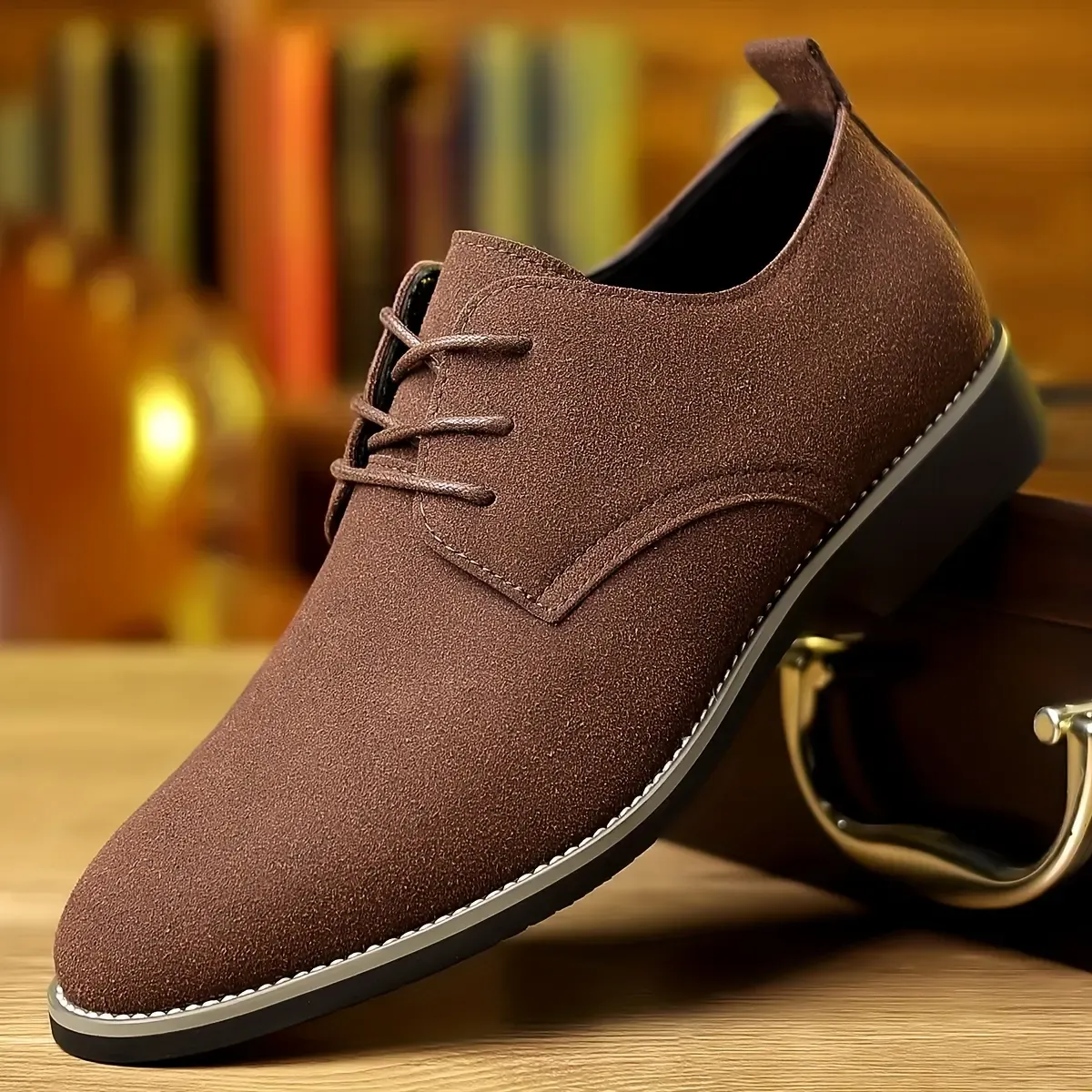 Mens Oxford Business Casual Suede Shoes