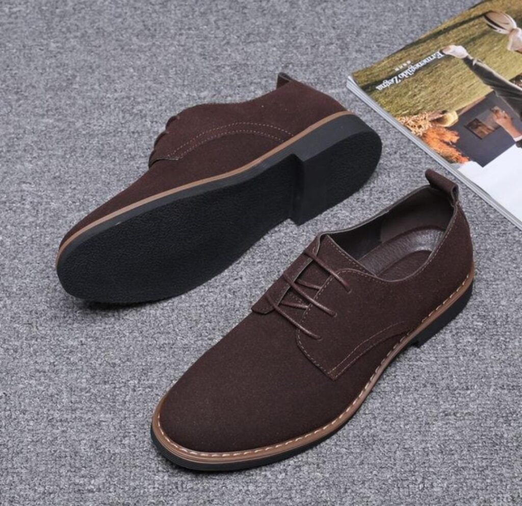 Mens Oxford Business Casual Suede Shoes - Image 4