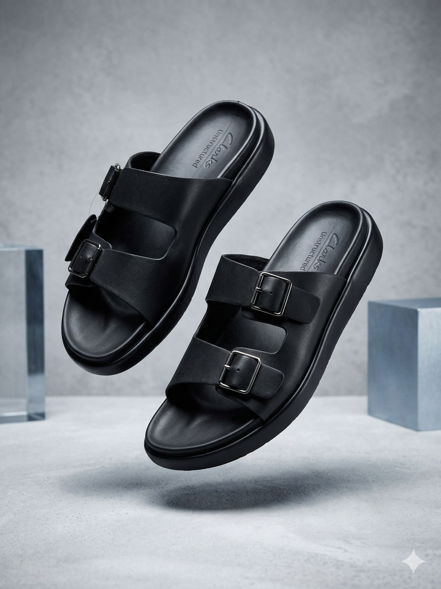 The Matte Double-Buckle All-Terrain Slip-On Sandal
