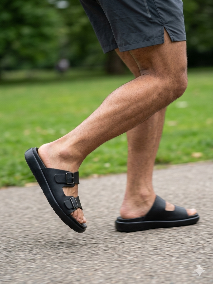 The Matte Double-Buckle All-Terrain Slip-On Sandal - Image 7