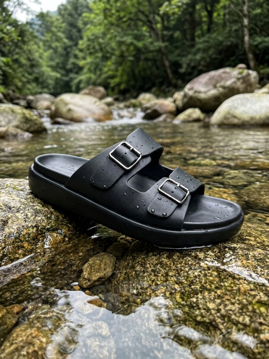 The Matte Double-Buckle All-Terrain Slip-On Sandal - Image 3