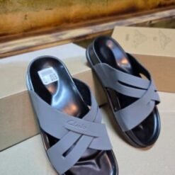 Alternative view of Men's Cross-Strap Ultimate Comfort Slip-Ons Leather Sandals