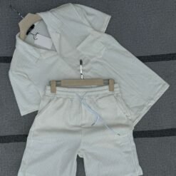 Alternative view of The Riviera Striped Getaway 2-Piece Elegant Fabric Suit – Unisex