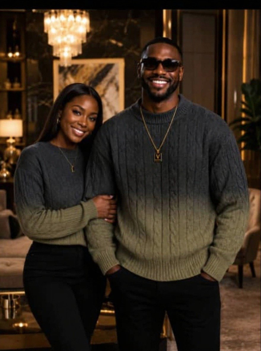 Sienna Premium Gradient Knit Unisex Pullover - Image 12