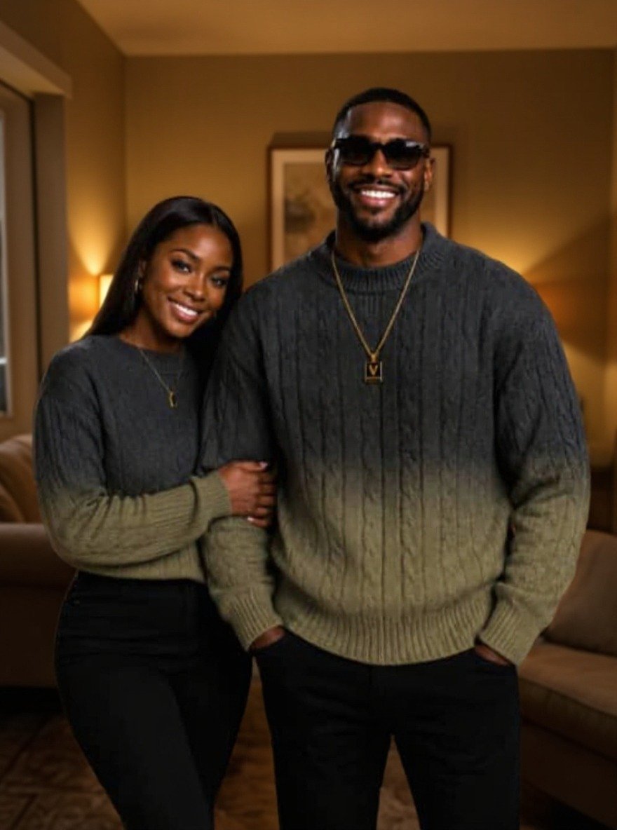Sienna Premium Gradient Knit Unisex Pullover - Image 11