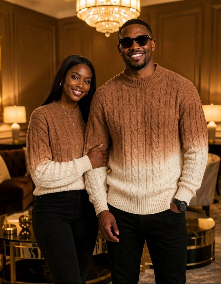 Sienna Premium Gradient Knit Unisex Pullover - Image 10