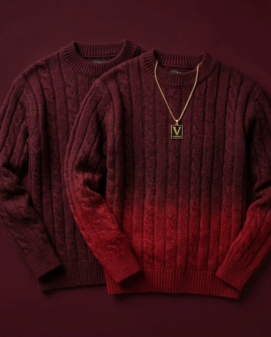 Sienna Premium Gradient Knit Unisex Pullover - Image 8
