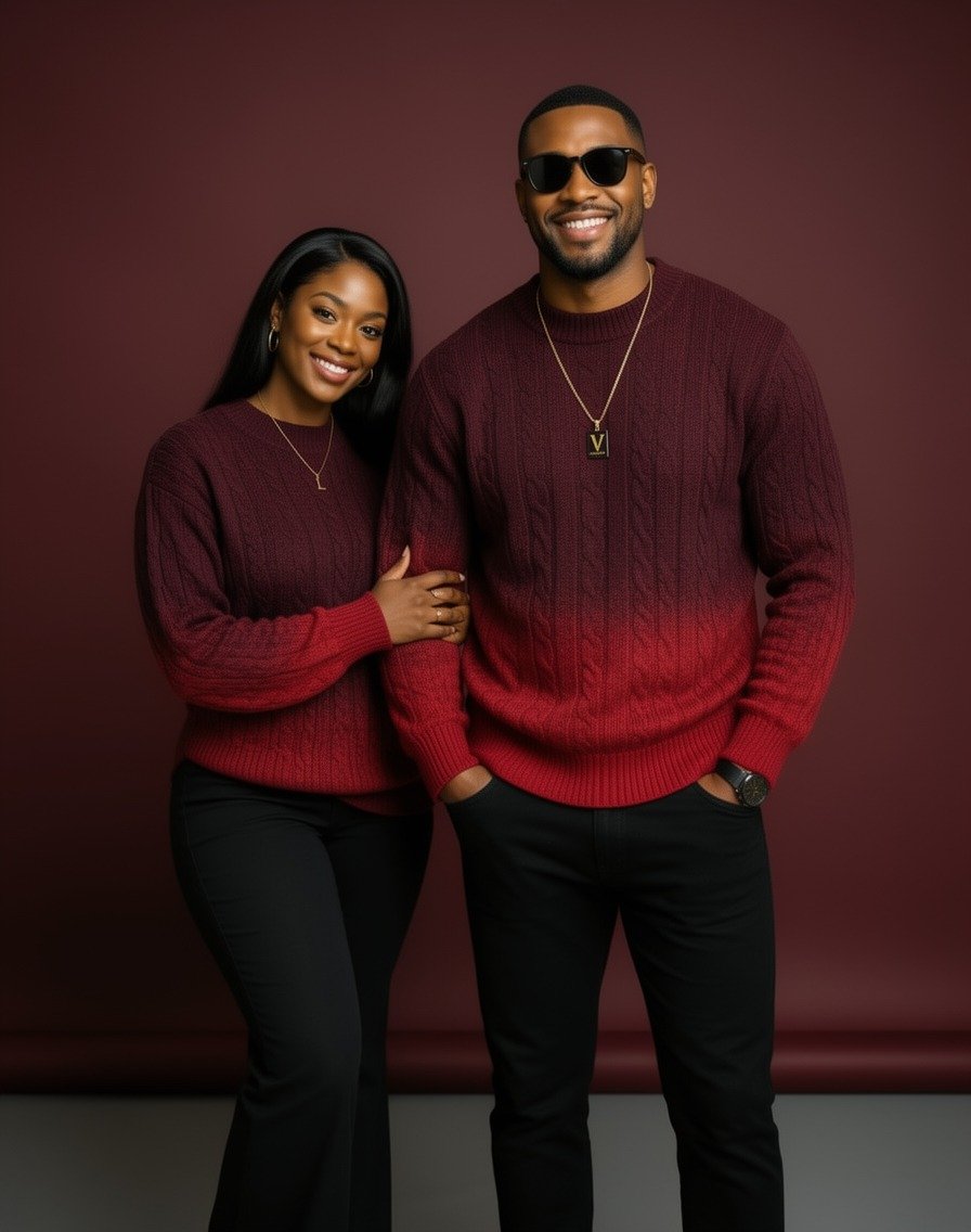 Sienna Premium Gradient Knit Unisex Pullover - Image 7