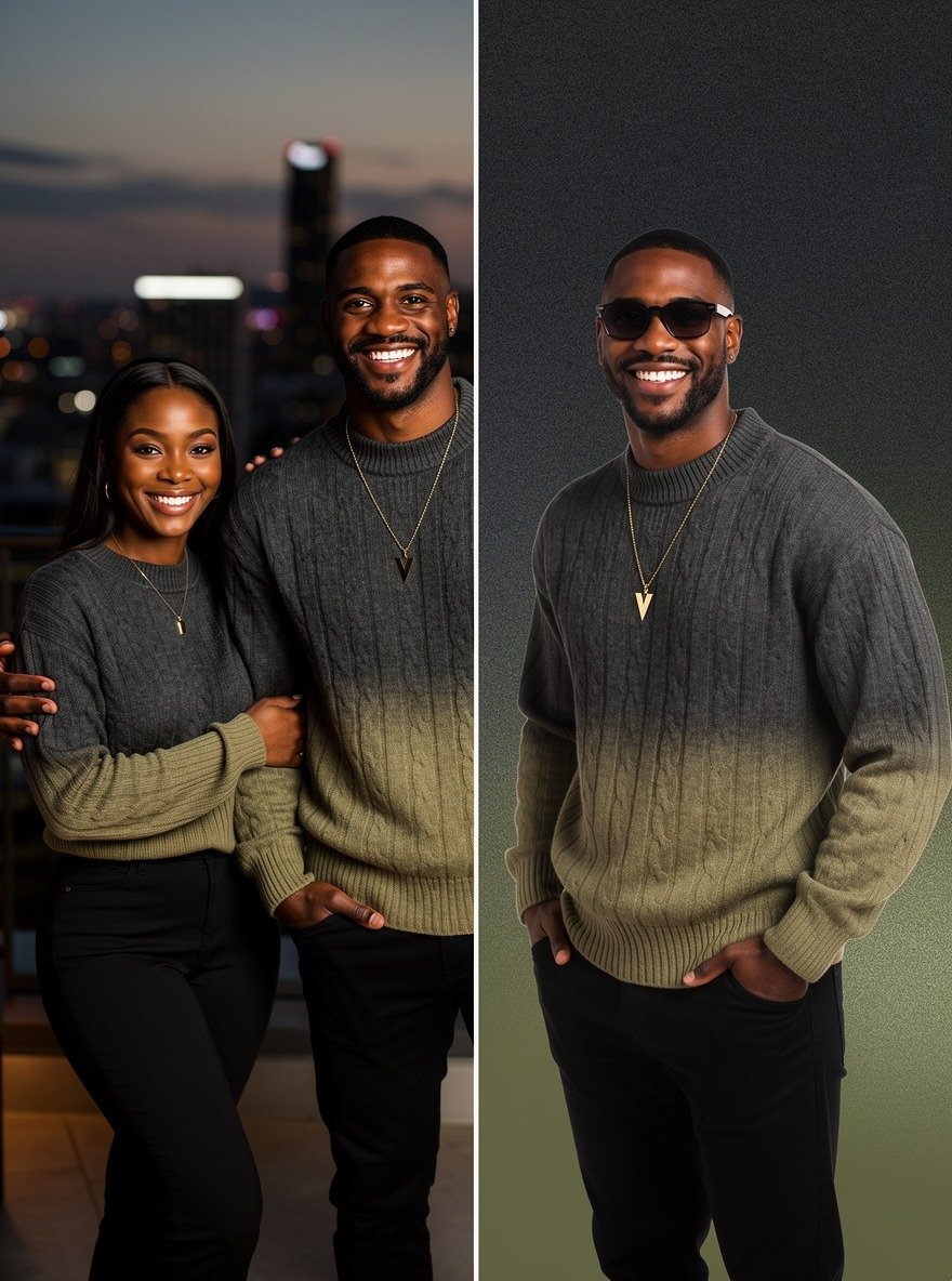 Sienna Premium Gradient Knit Unisex Pullover - Image 19