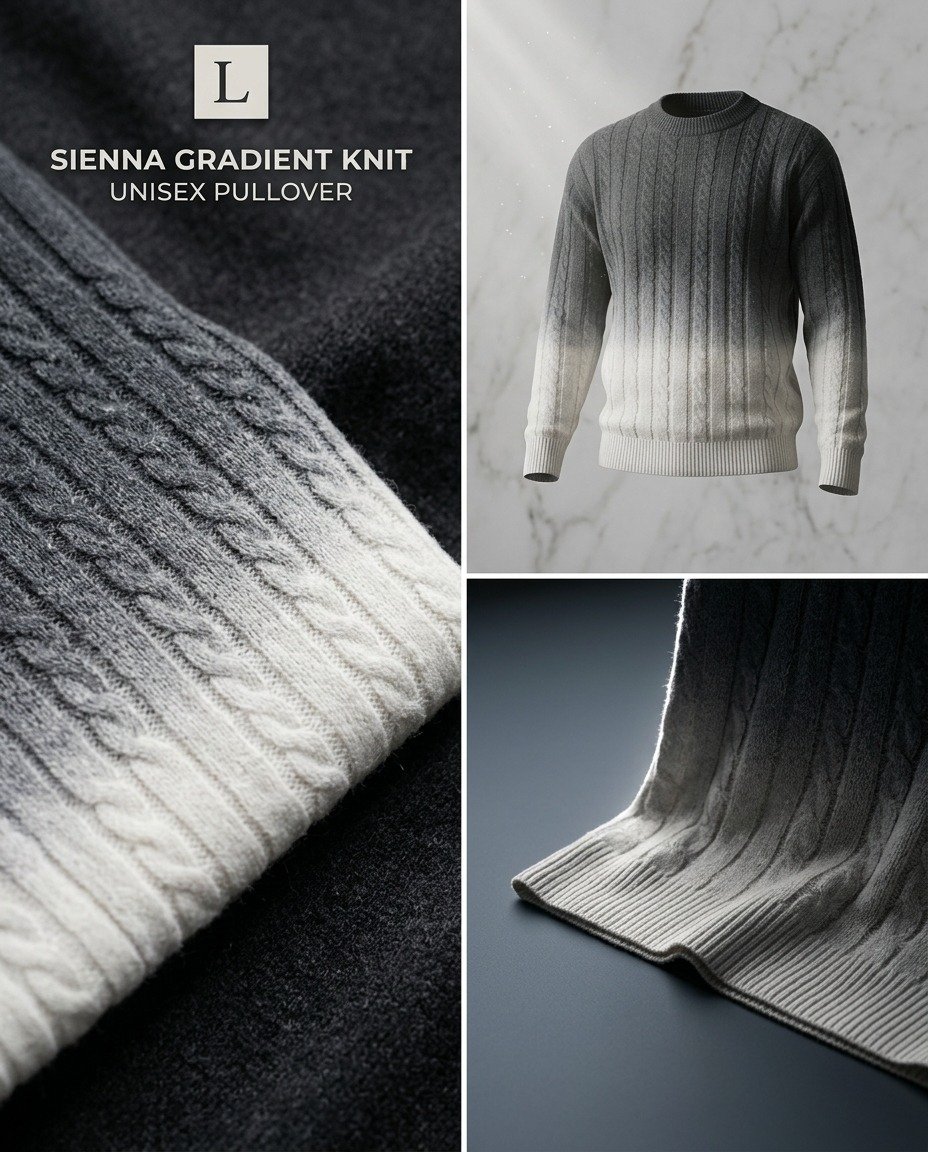 Sienna Premium Gradient Knit Unisex Pullover - Image 17