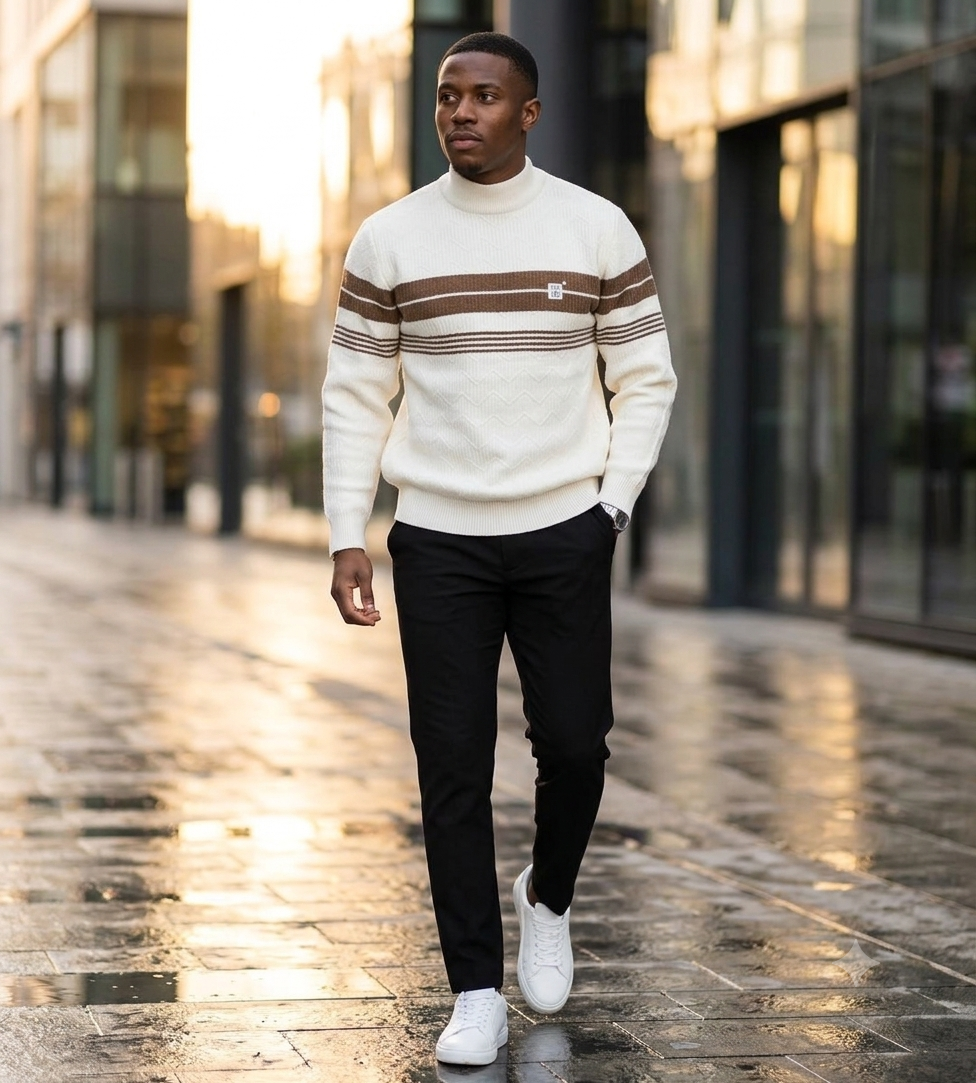 Northcrest™ Premium Textured Mock Neck Sweater - Image 13