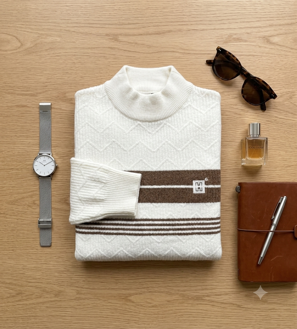 Northcrest™ Premium Textured Mock Neck Sweater - Image 14