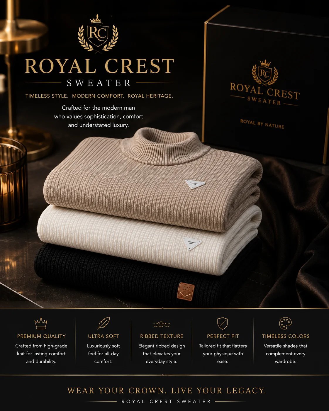 Royal Crest Sweater - Image 2
