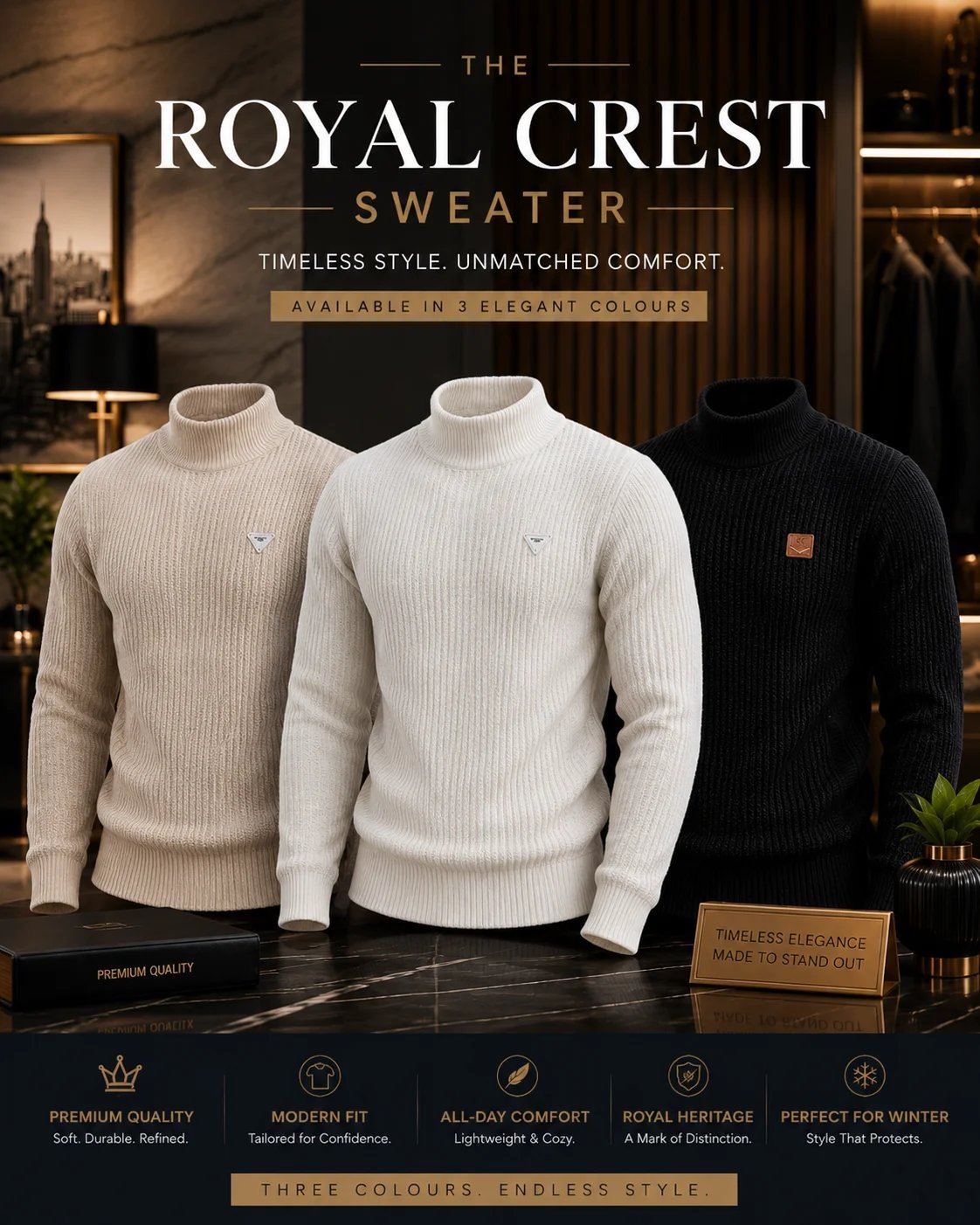 Royal Crest Sweater - Image 3
