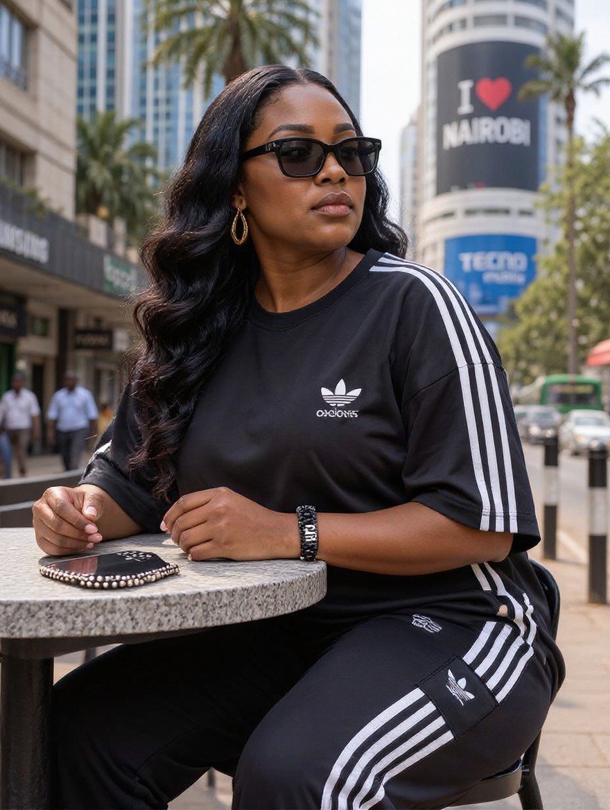 Casual Striped Short-Sleeve Tracksuit 2 in 1 Set - Image 48