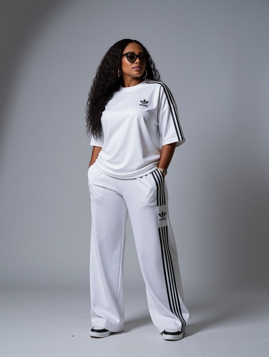 Casual Striped Short-Sleeve Tracksuit 2 in 1 Set - Image 31