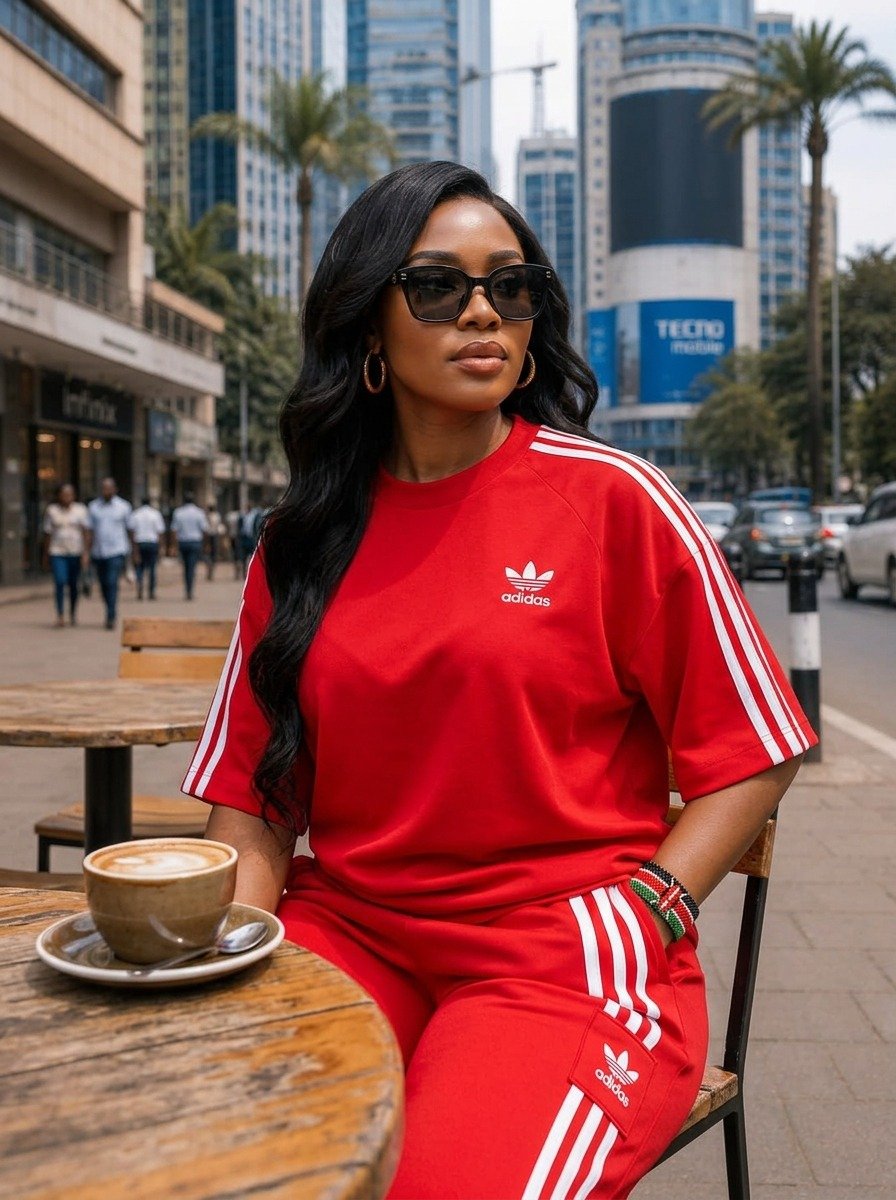 Casual Striped Short-Sleeve Tracksuit 2 in 1 Set - Image 41