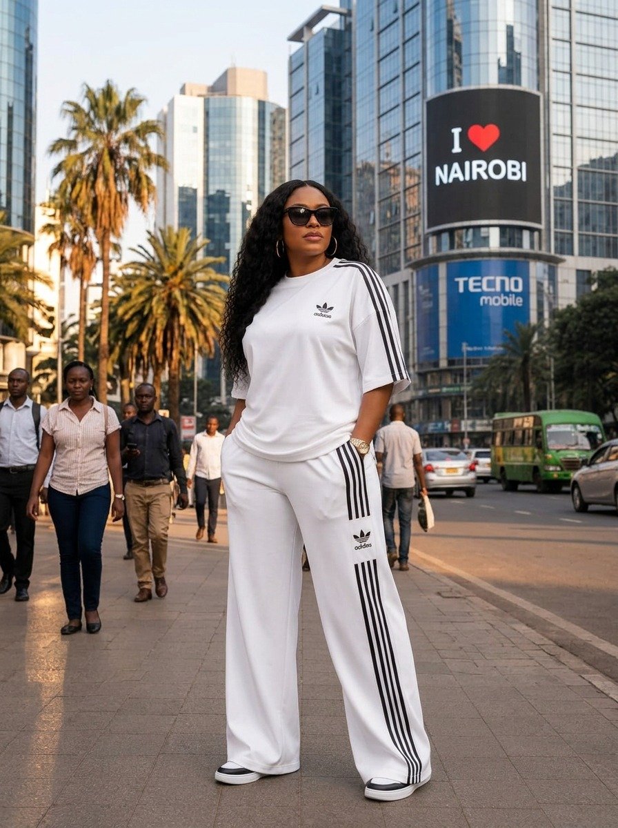 Casual Striped Short-Sleeve Tracksuit 2 in 1 Set - Image 33