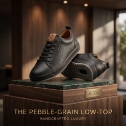 Men's Pebble-Grain Leather Low-Top Sneakers