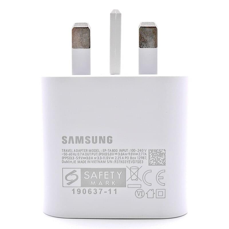Original Samsung 25W PD Fast Wall Charger With USB Type-C to C Cable - Image 8
