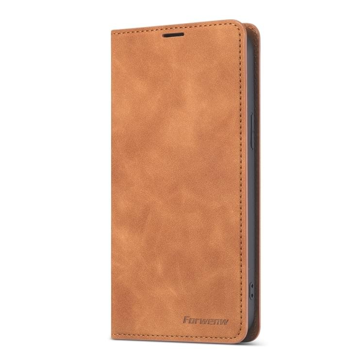 Fornwenw Genuine Leather Flip Cover for iPhone 13 Series - Image 4
