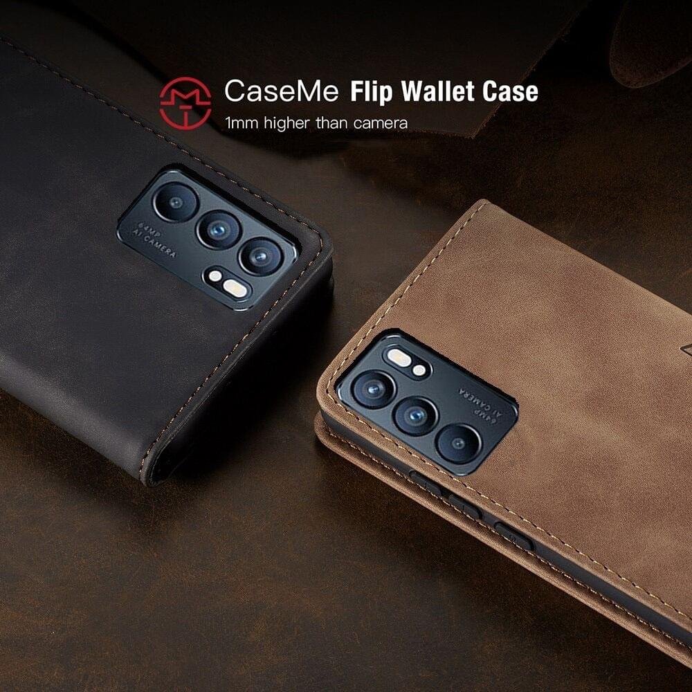 Oppo Reno 6 CaseMe Leather Flip Cover - Image 2