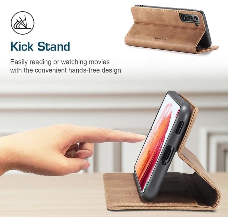 Samsung S21 Plus CaseMe Leather Flip Cover - Image 10