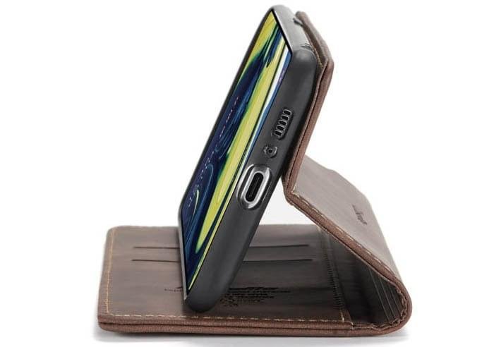 Samsung Galaxy  A80 CaseMe Leather Flip Case - Image 5