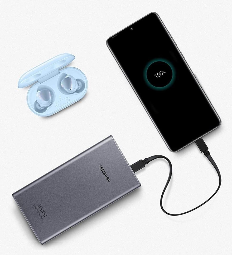 Official Samsung 25W Battery Pack 10,000 & 20000mAh Super Fast Charge Metallic Powerbank with USB Type C-C Cable - Image 3