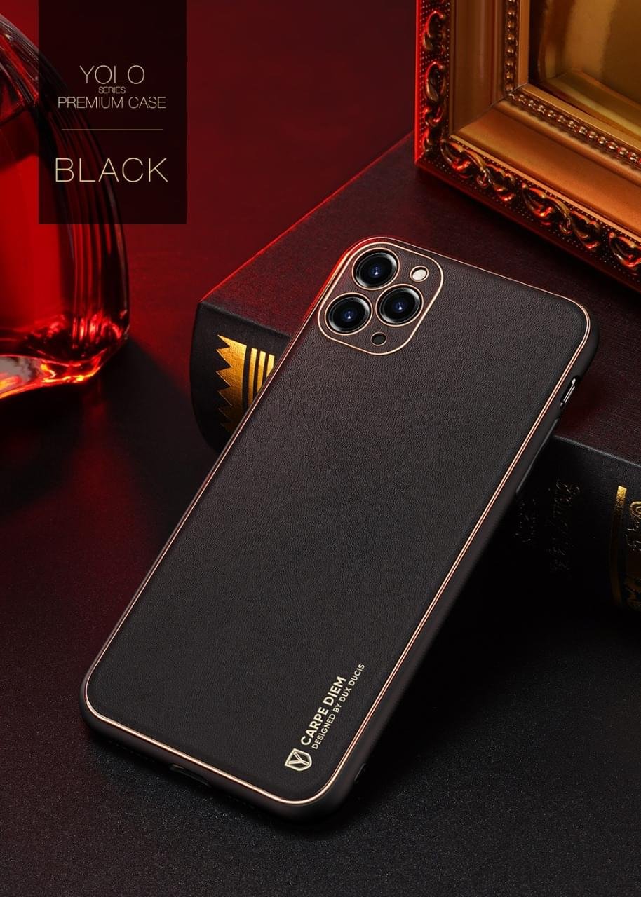 iPhone 13 Pro Max Dux Ducis Yolo Leather Electroplated Case - Image 8