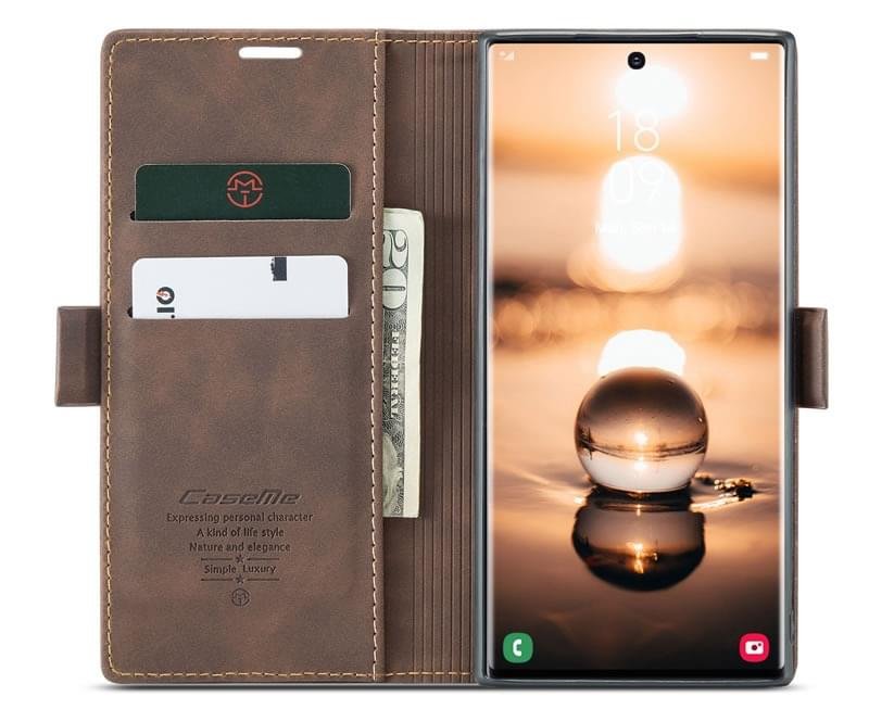 Samsung Galaxy S22 Ultra CaseMe Leather Flip Case - Image 9