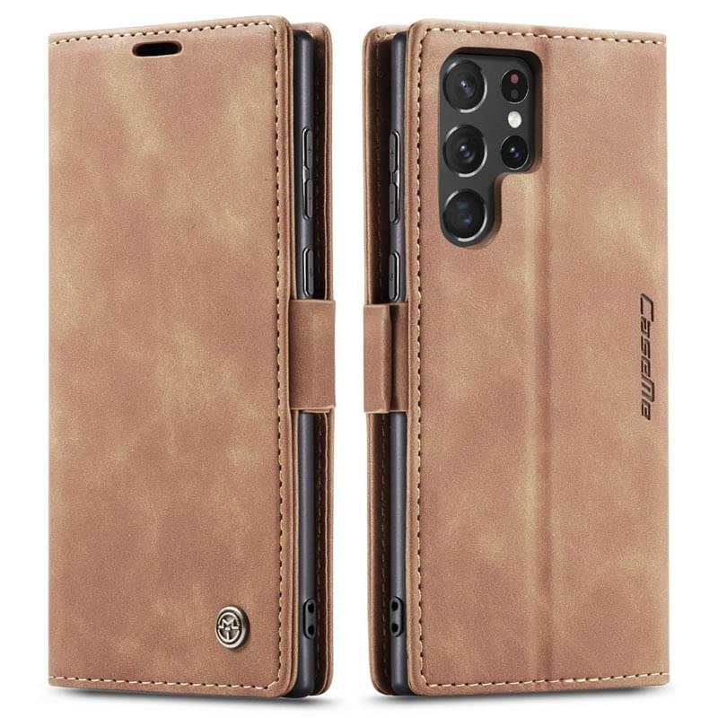 Samsung Galaxy S22 Ultra CaseMe Leather Flip Case - Image 3