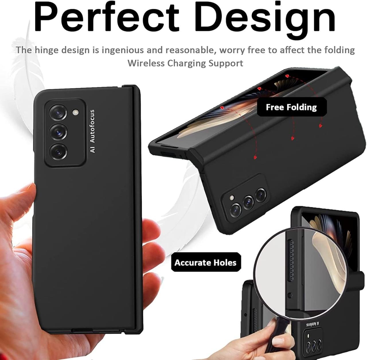 Samsung Galaxy Z Fold 2 Ultra-Thin Hard PC Bumper Anti-Drop Free Folding Hinged Case - Image 5