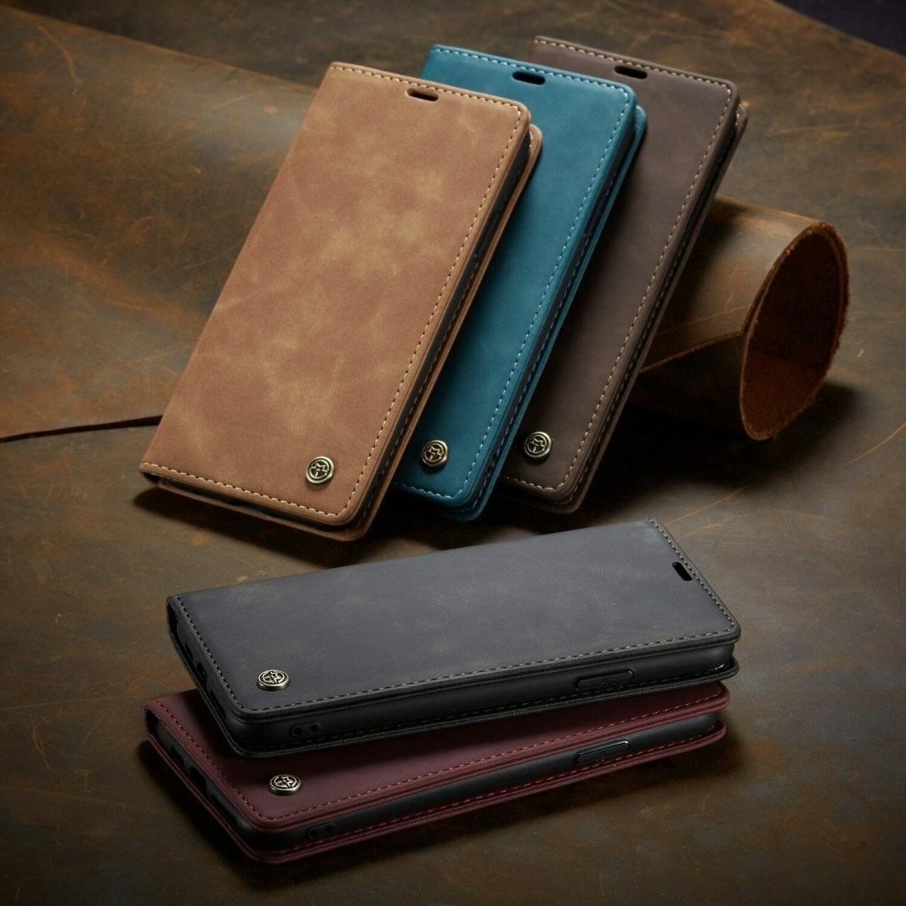 Redmi Note 10 Series CaseMe Leather Flip Cover - Image 13