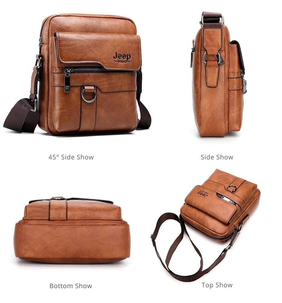 Jeep Buluo Luxury Men Crossbody Business Large Capacity Shoulder Bag - Image 8