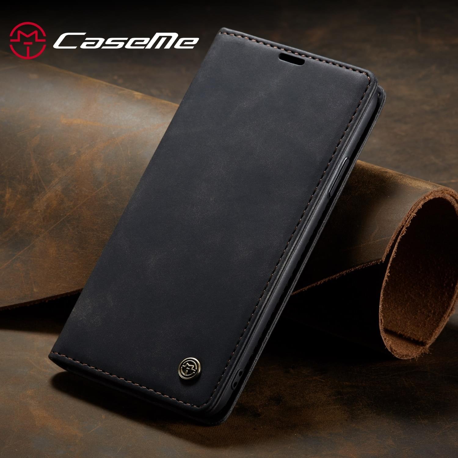iPhone 12 Series Caseme Leather Flip Cover - Image 2