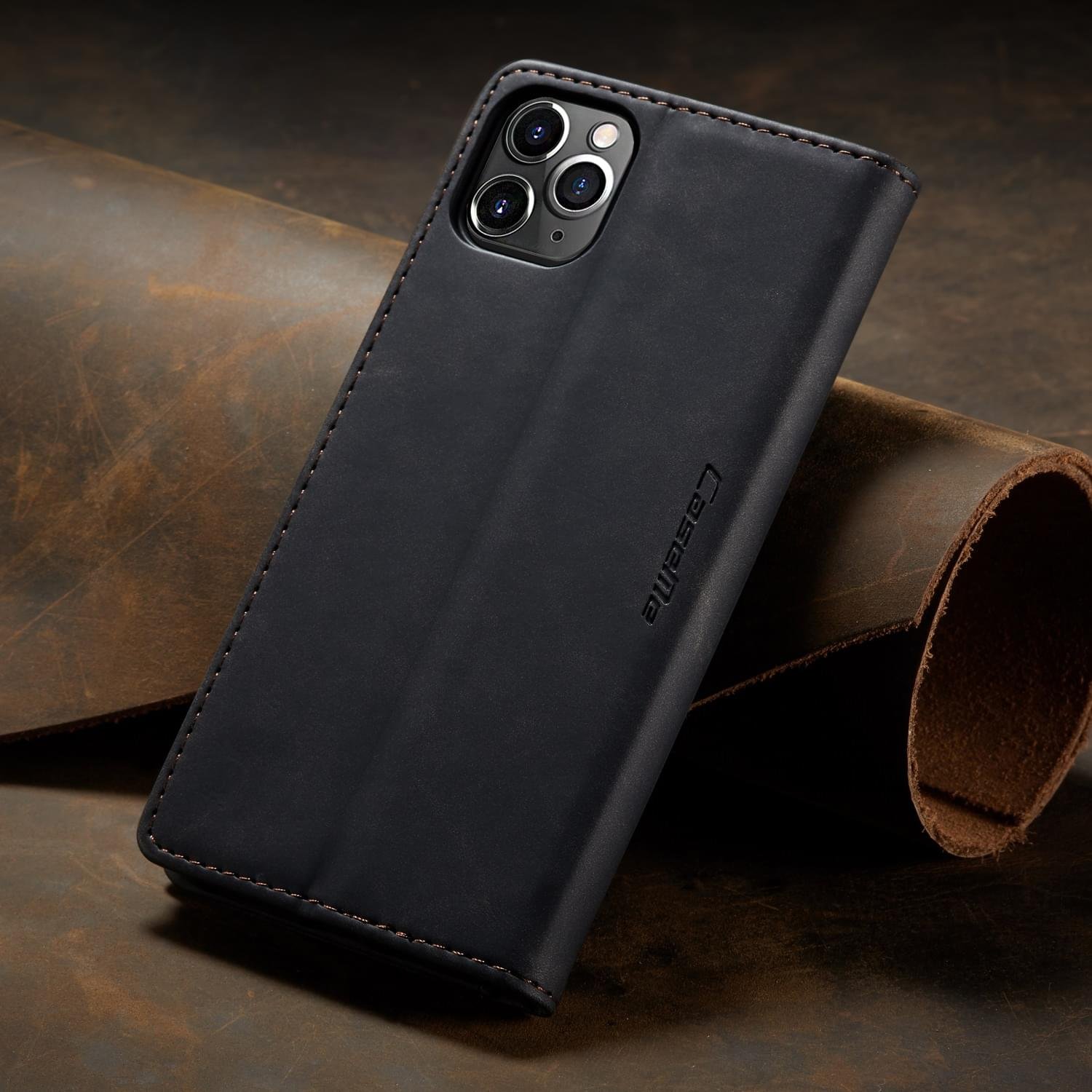 iPhone 12 Series Caseme Leather Flip Cover - Image 4