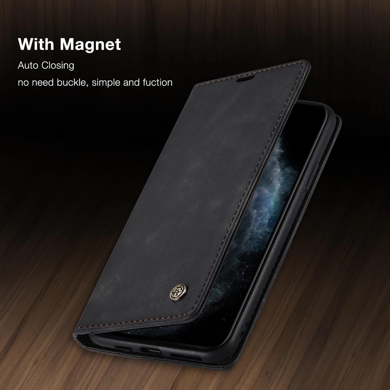 iPhone 12 Series Caseme Leather Flip Cover - Image 8