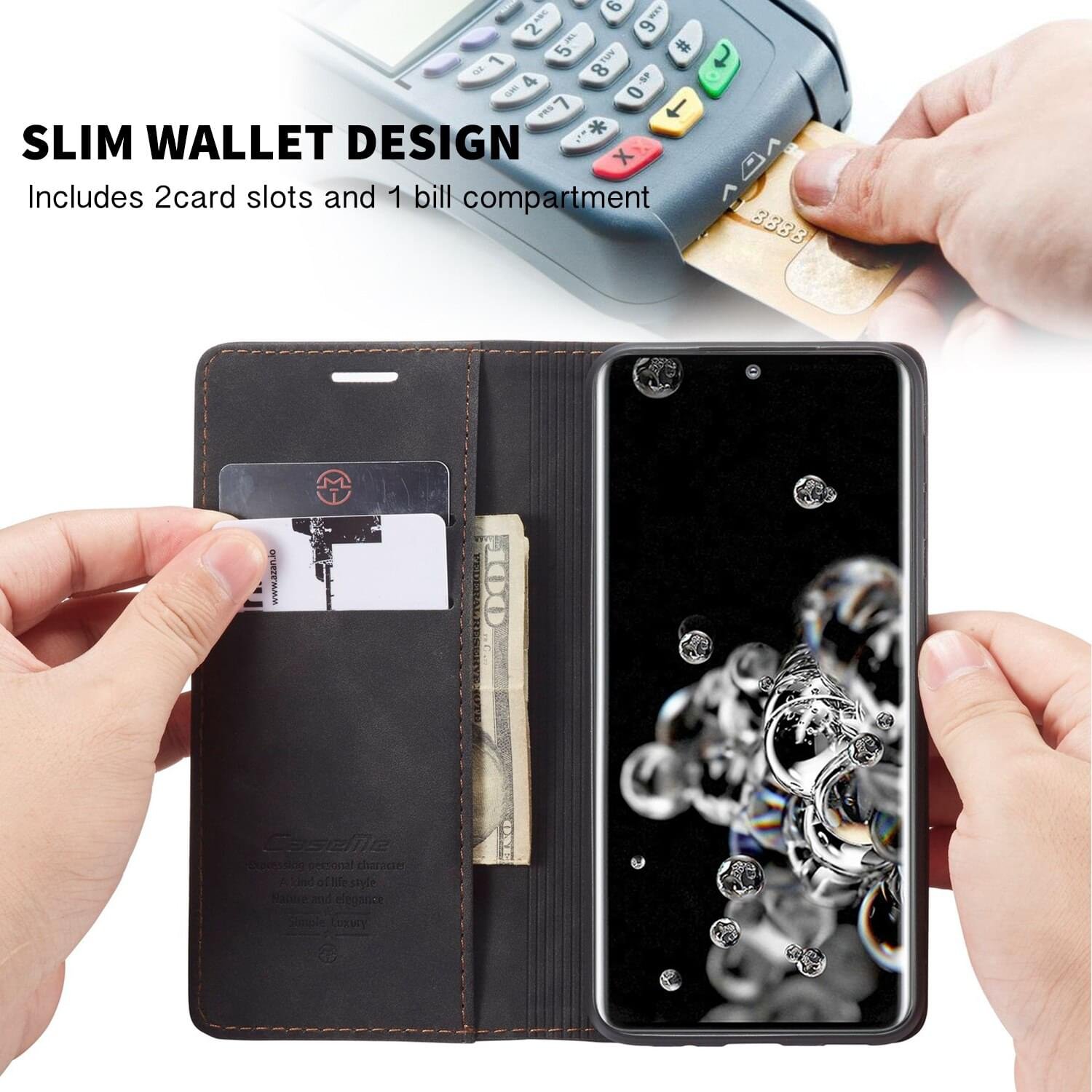 iPhone 12 Series Caseme Leather Flip Cover - Image 10
