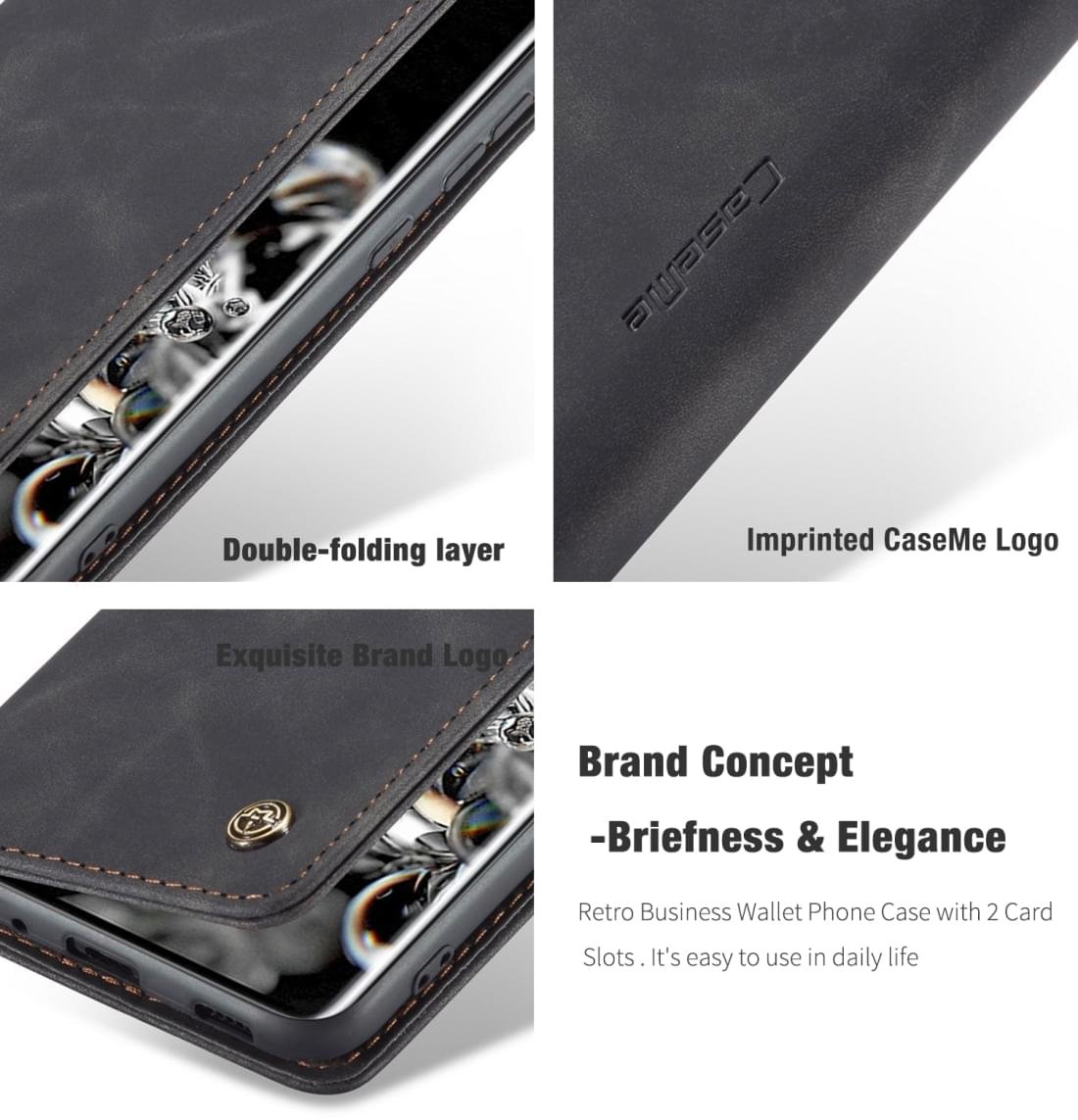 Redmi 10 Series CaseMe Leather Flip Cover - Image 9