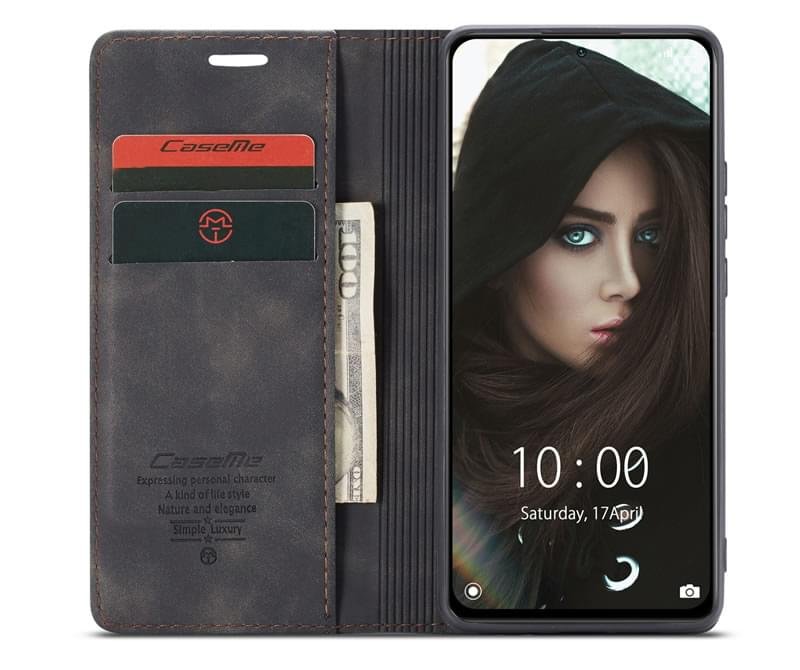 Redmi 10 Series CaseMe Leather Flip Cover - Image 3