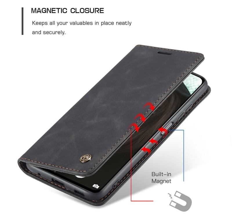 Redmi 10 Series CaseMe Leather Flip Cover - Image 4
