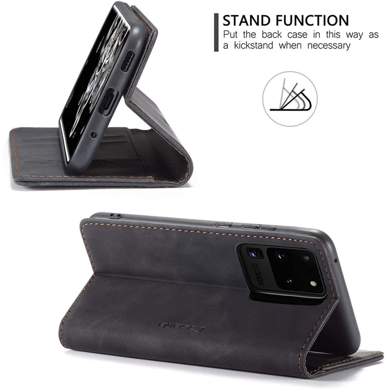 Samsung Galaxy S20 Series CaseMe Leather Flip Case - Image 3