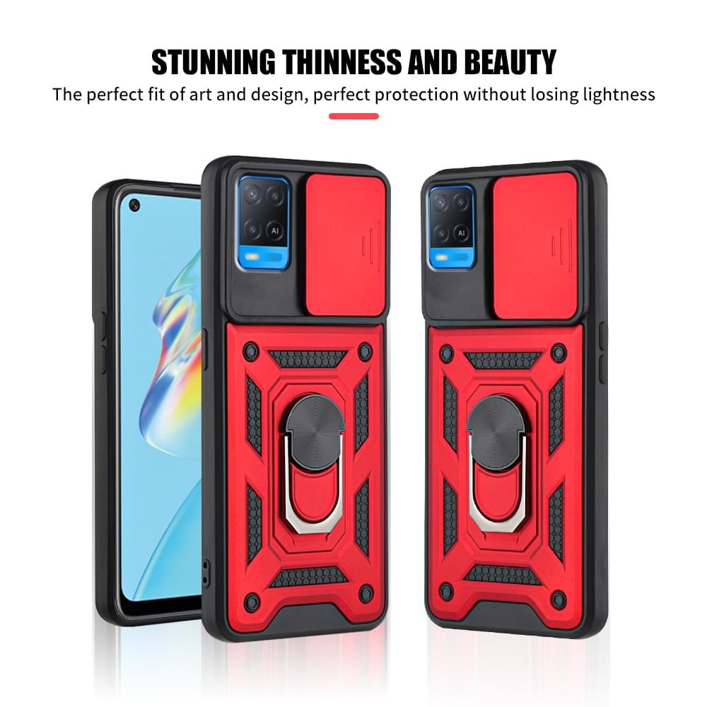 Oppo A76/A96 Keysion Slide Window Armor Case - Image 5