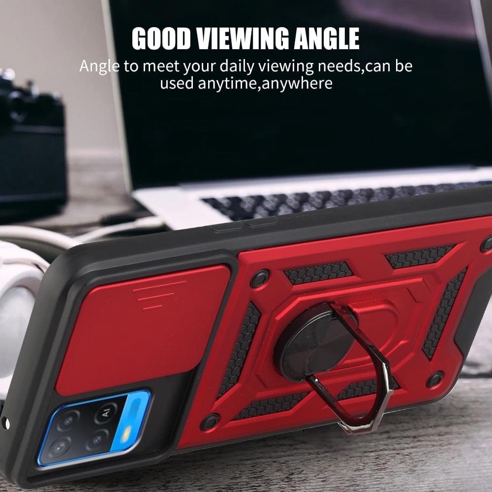 Oppo A76/A96 Keysion Slide Window Armor Case - Image 9