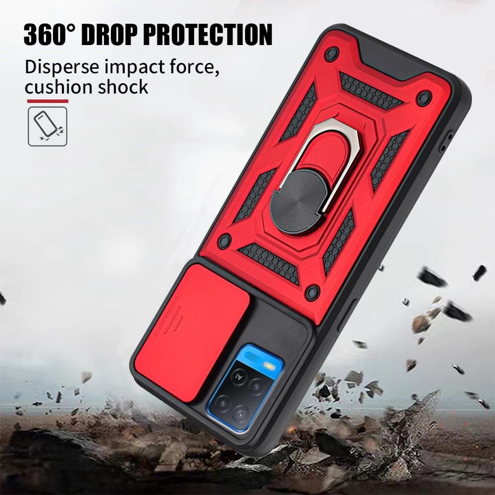 Oppo A76/A96 Keysion Slide Window Armor Case - Image 7